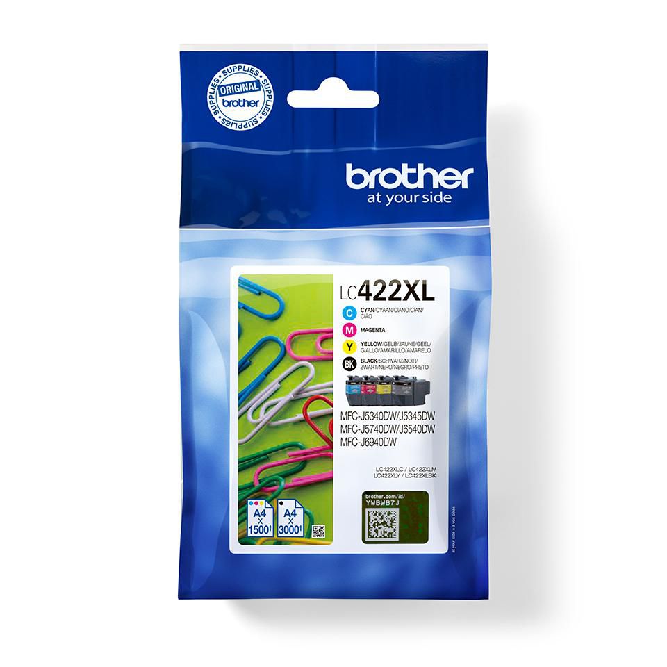Brother LC422XLVAL W128272634 Lc-422Xlval Ink Cartridge 4 