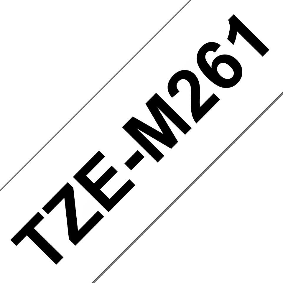 BROTHER TZeM261 tape black on white surface 36mm