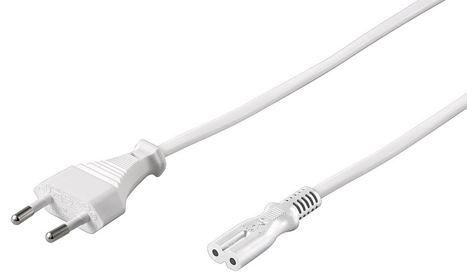 Cavo di alimentazione per notebook 05 m Bianco