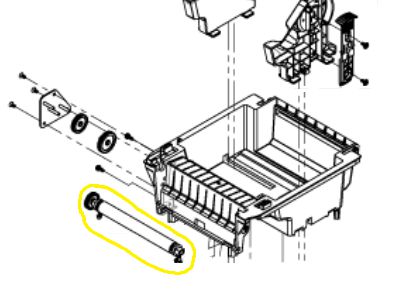TSC SP-DA210-0016 W128879628 PLATEN ROLLER ASSY 1SETBOX 