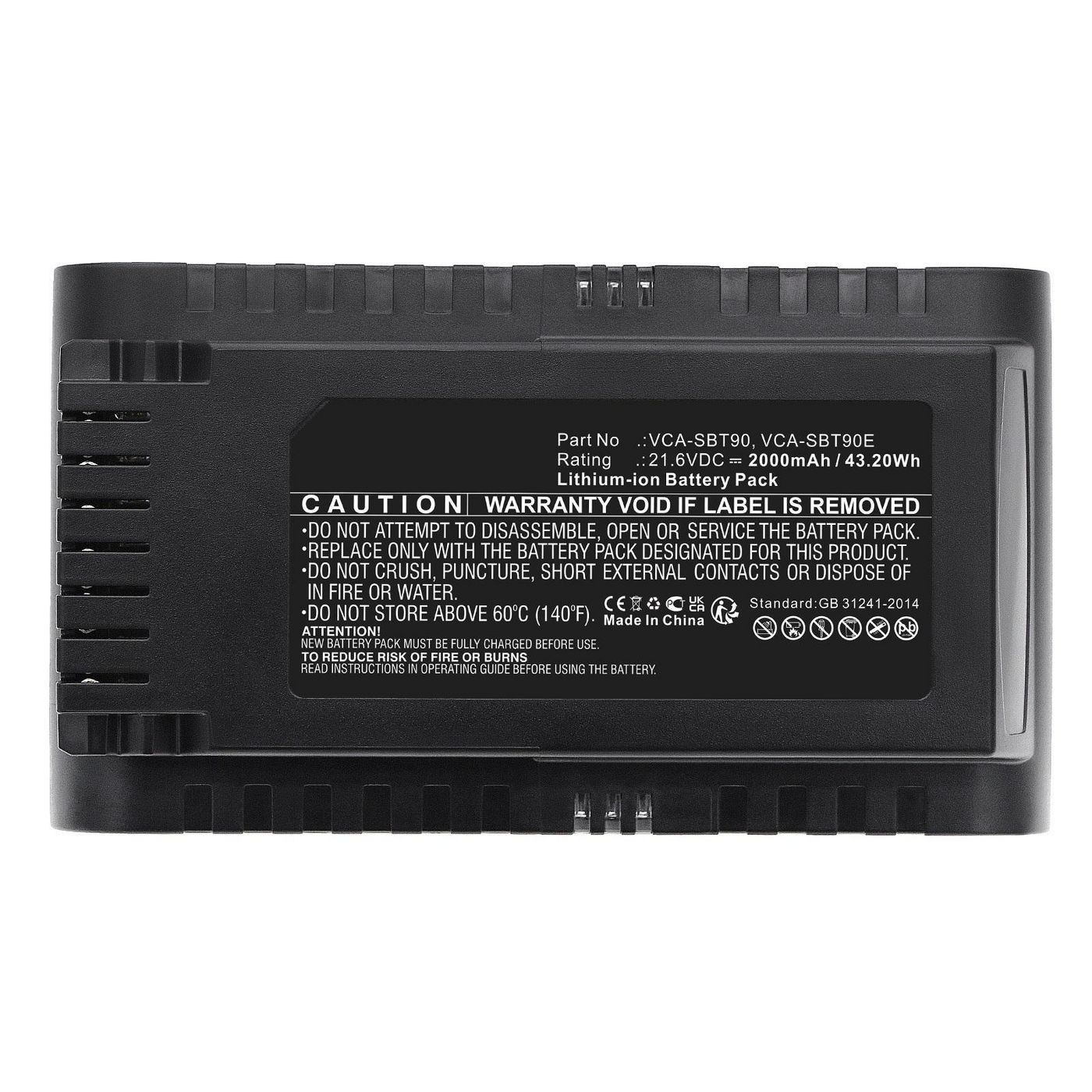 Battery 43.20Wh Li-ion 21.6V - MBXVAC-BA0348