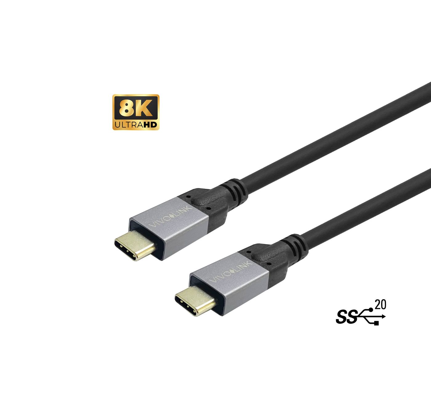 EET USB-C to Cable 0.5m Supports 20 Gbps data - Kabel - Digital/Daten (PROUSBCMM0.5)