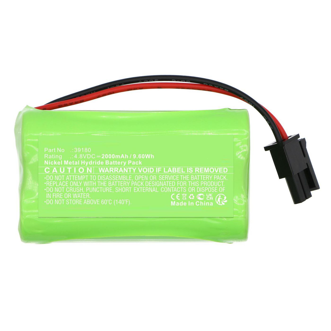 Battery 4.8V 2000mAh 9.60Wh