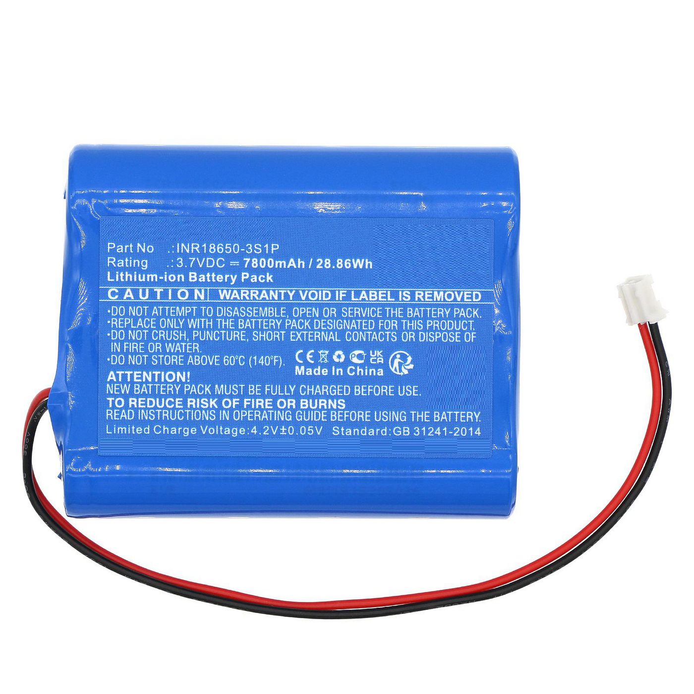 Battery 3.7V 7800mAh 28.86Wh