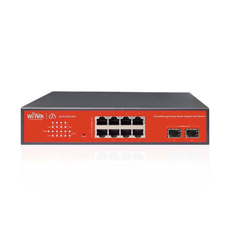 8*10/100/1000Mbps RJ45 Ports - 2*1000Mbps SFP Slots Cloud - Easy S
