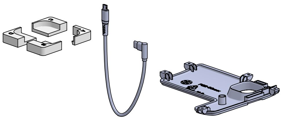 Ergonomic Solutions TabPOS Tablet & mPOS SPDC118C-32 accessorio di sistema POS Docking station POS Bianco Plastica