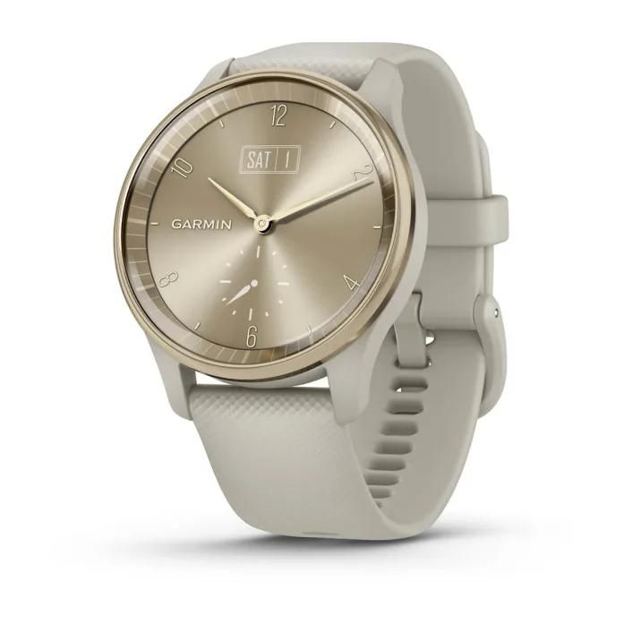 GARMIN vívomove Trend - 40 mm - French Gray - intelligente Uhr mit Band - Silikon - Handgelenkgröße: