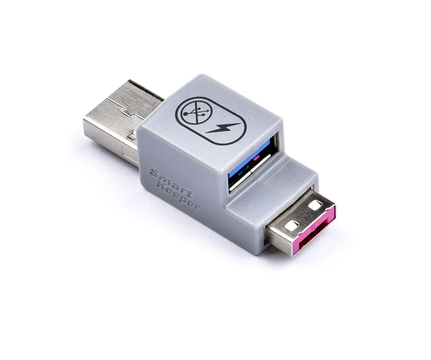 SMARTKEEPER Basic \"USB-A Port\" Smart Data Blocker pink