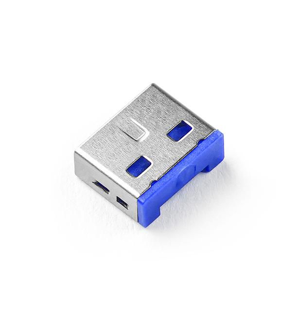 SMARTKEEPER Basic \"USB-A Port\" Blocker 6 Stk.+Key dunkelblau