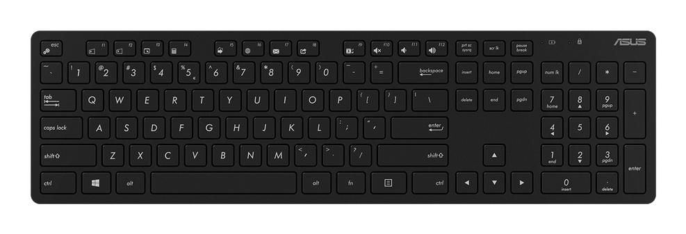 ASUS W5000 wireless Keyboard+Mouse dt. Layout black
