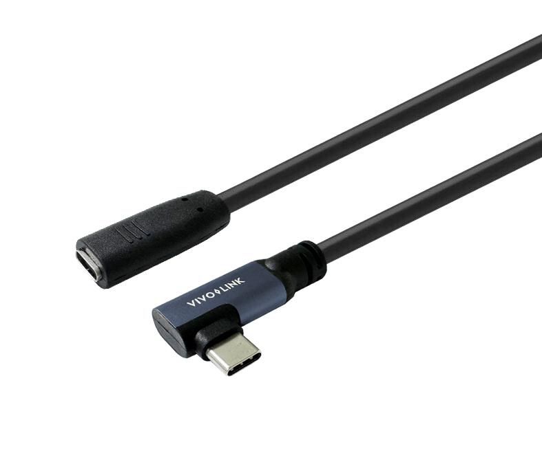 USB-C male angled to female 