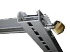 ROD + PADLOCK FOR SUPPORT UP TO 80CM CENTER DISTANCE - 002393