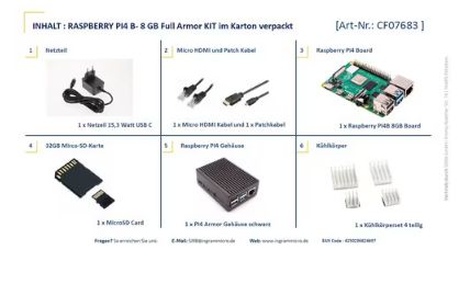4B ARMOR 8GB KIT PI4 8GB 