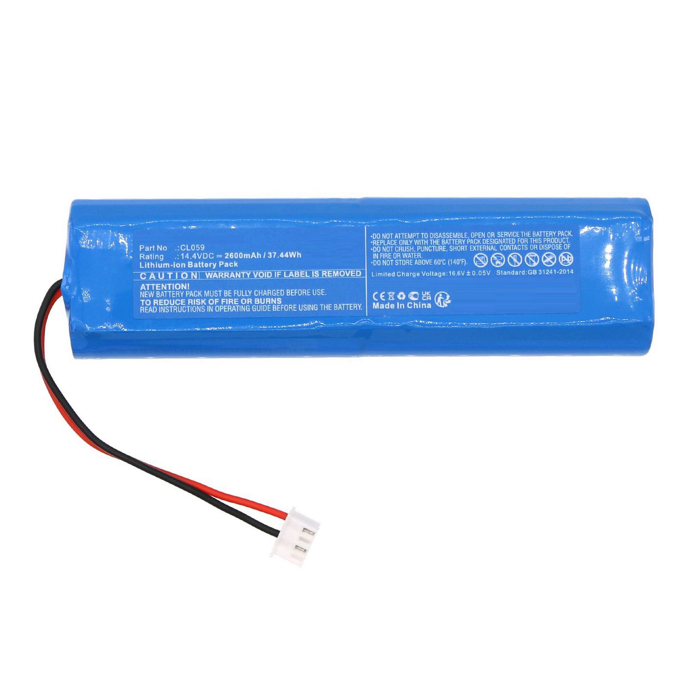 Battery 14.4V 2600mAh 37.44Wh
