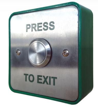 S/steel Exit Button C/W 25mm