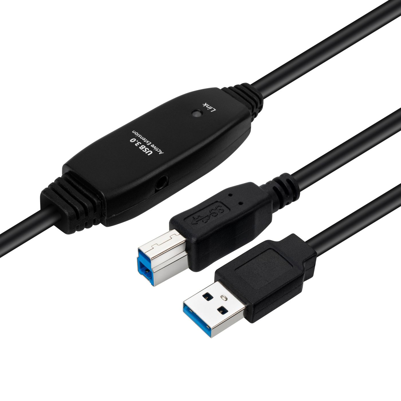 Microconnect USB3.0AB10B cavo USB USB 3.2 Gen 1 3.1 Gen 1 10 m USB A USB B Nero (Active USB 3.2 Gen 1 A-B 10m - M-M Black Activ