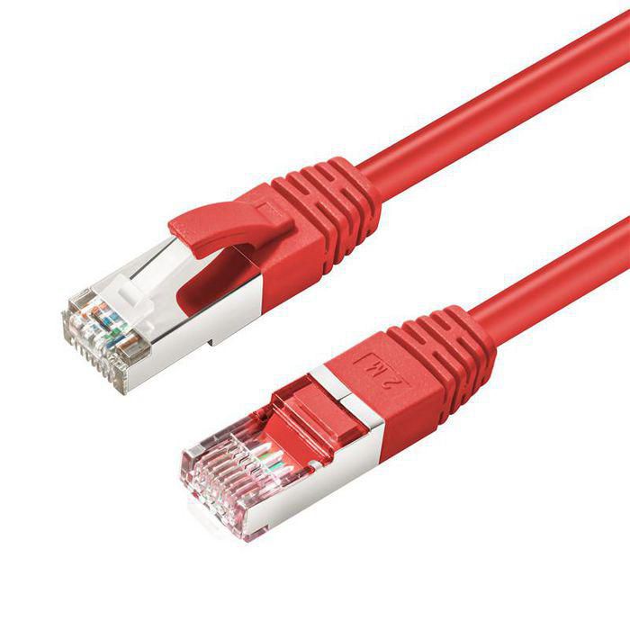 S/FTP CAT6 0.15m Red LSZH