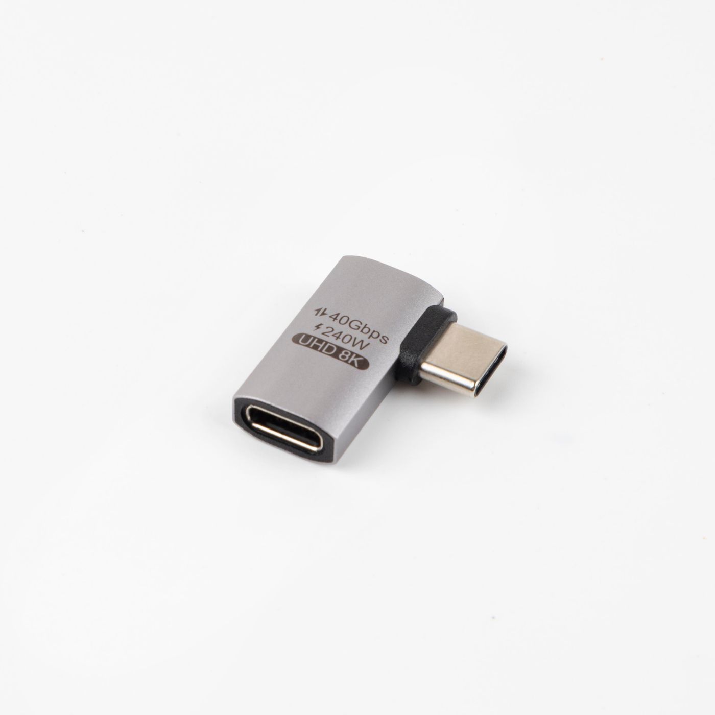 Microconnect USB4-CCFA-240W cavo USB (Premium USB4 Gen 3x2 USB-C - angeled adapter 40Gbps 240W - Warranty 300M)