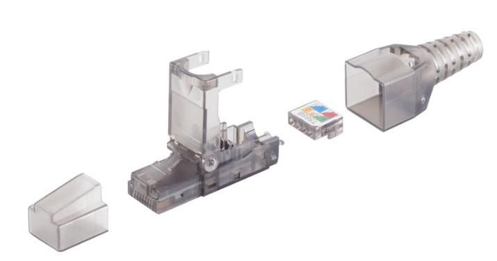 Tool-free RJ45 CAT6A connector