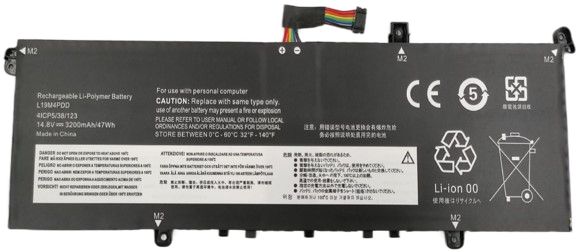 Battery 47.36Wh Li-Polymer - 14.8V 3200mAh, Black for - Lenovo - Warranty: 12M