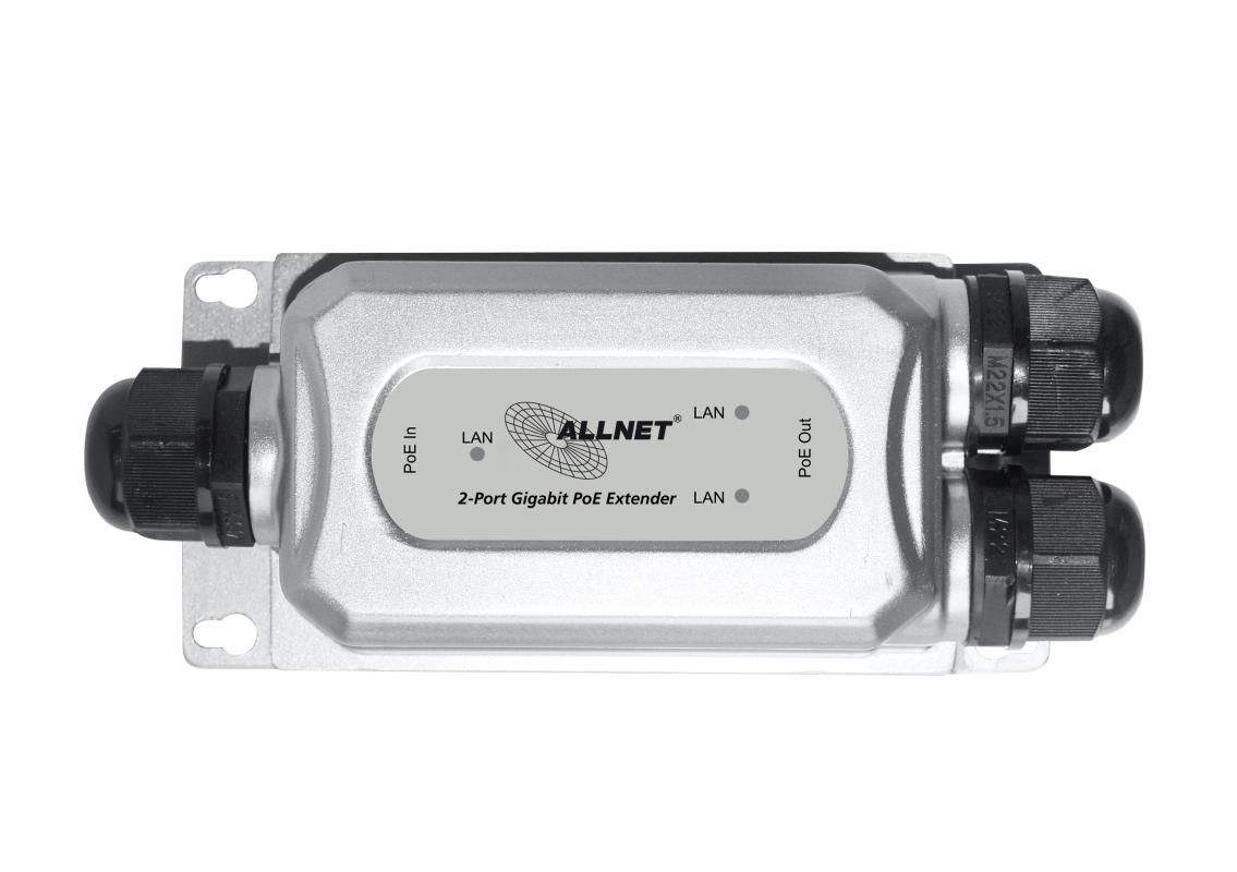 ALLNET PoE Extender Ripetitore Outdoor IP67 IEEE802.3BT IN - AT Out, ALL-PR2013O-30W