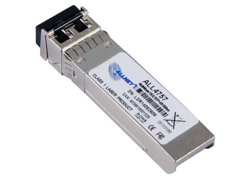 Modulo switch ALLNET ALL4757-INDU SFP (Mini-GBIC), 10 Gbit multimodale, SR/LC, industriale -40/85 gradi,