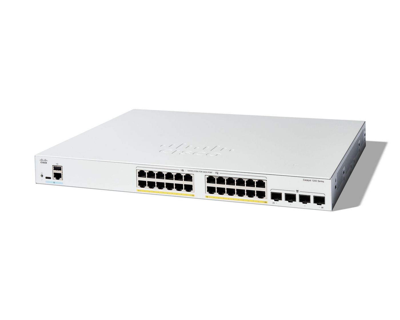 Catalyst 1200 24-port GE - Full PoE - 4x1G SFP