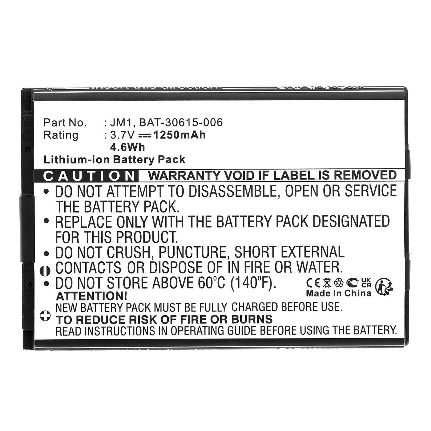 CoreParts MOBX-BAT-BR9900FL Battery 4.63Wh Li-ion 3.7V 