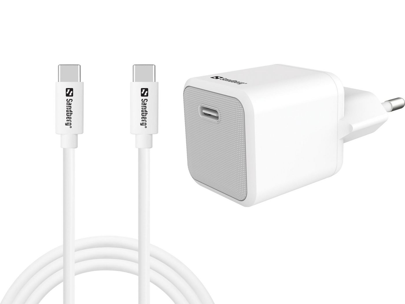 USB-C 20W Charger EU+USB-C to 