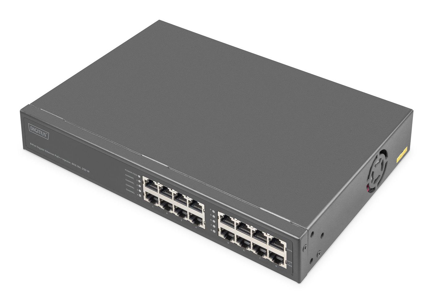 Il DN-95118 a 8 canali mid-span Power over Ethernet (PoE) Ã¨ una soluzione allÂ’avanguardia, compatta ed economica che riv