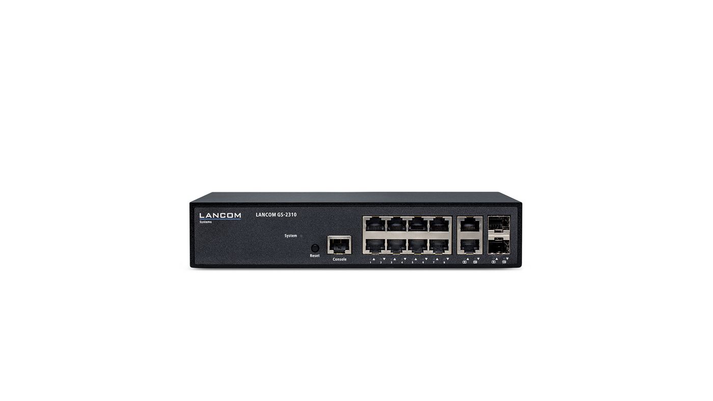 Lancom Systems GS-2310 Gestito L2 Gigabit Ethernet [10/100/1000] 1U Nero (LANCOM GS-2310 SWITCH,8 x 10/100/1000 + 2 x KOMBI-GIG