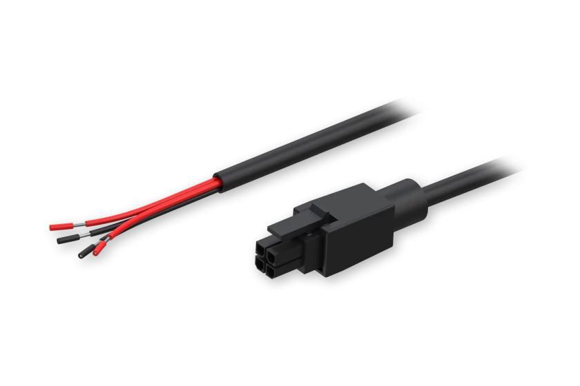 Power cable with 4-way open