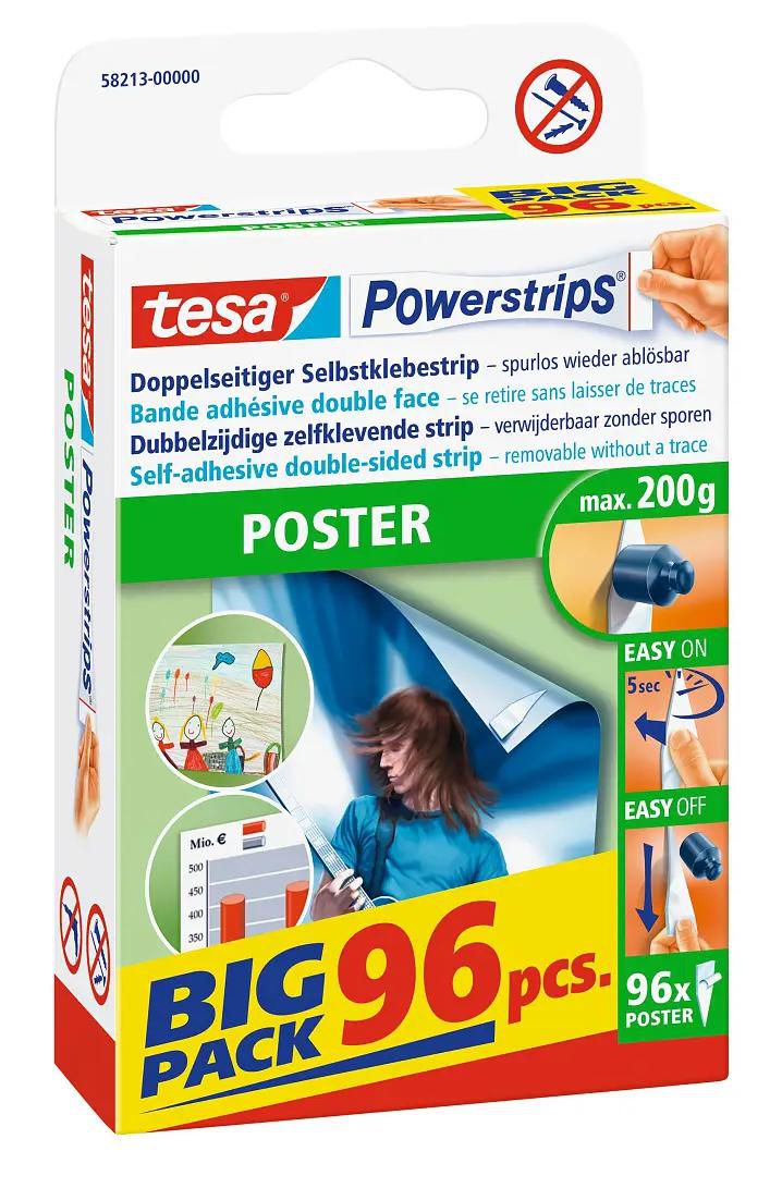 Powerstrips Poster White 96