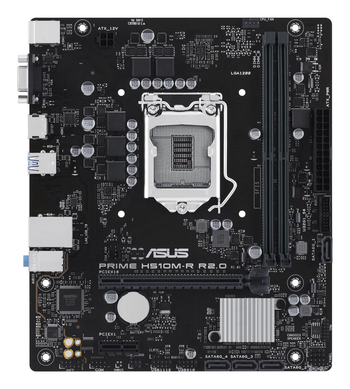 MB ASUS PRIME H510M-R R2.0-SI (Intel, 1200, DDR4, mATX)