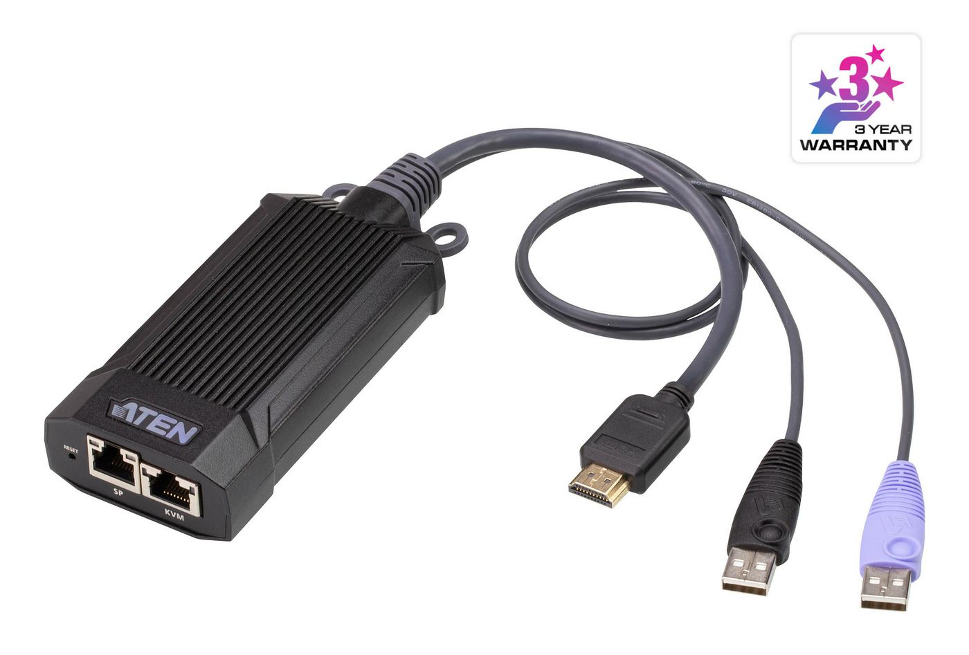 ATEN KG8900T switch per keyboard-video-mouse (kvm) Nero, Viola