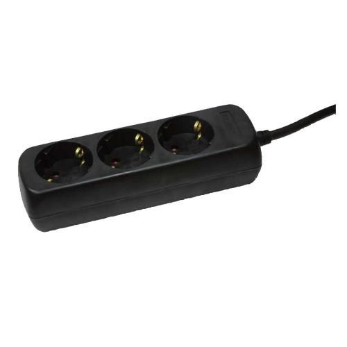 Logilink 3 sockets 1.4m black