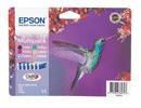 Epson Hummingbird T080740 Multipack Ink Cartridge cartuccia d'inchiostro Originale Nero, Ciano, Ciano chiaro, Magenta chiaro, M