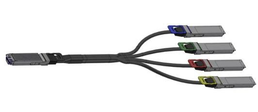 Nvidia MCA7J70-N005 InfiniBand/fibre optic cable 5 m OSFP 4xOSFP Nero (NVIDIA - Splitter attacco diretto 800GBase - OSFP [M] a