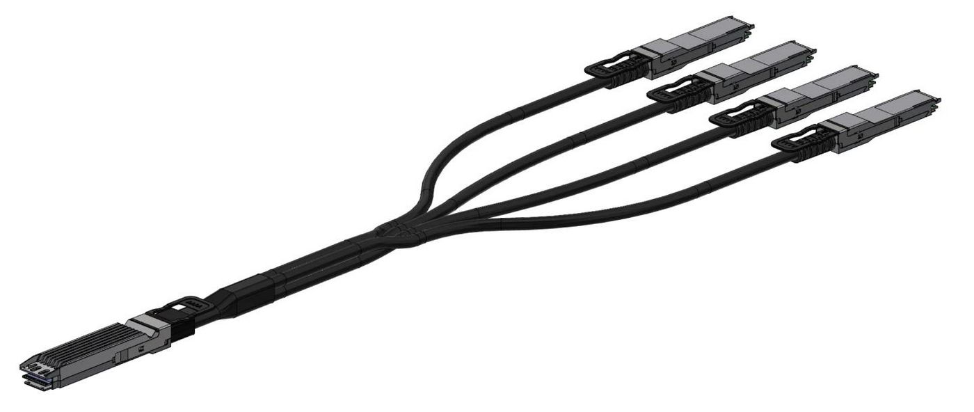 NVIDIA LinkX 800GBase-CU til 400GBase-