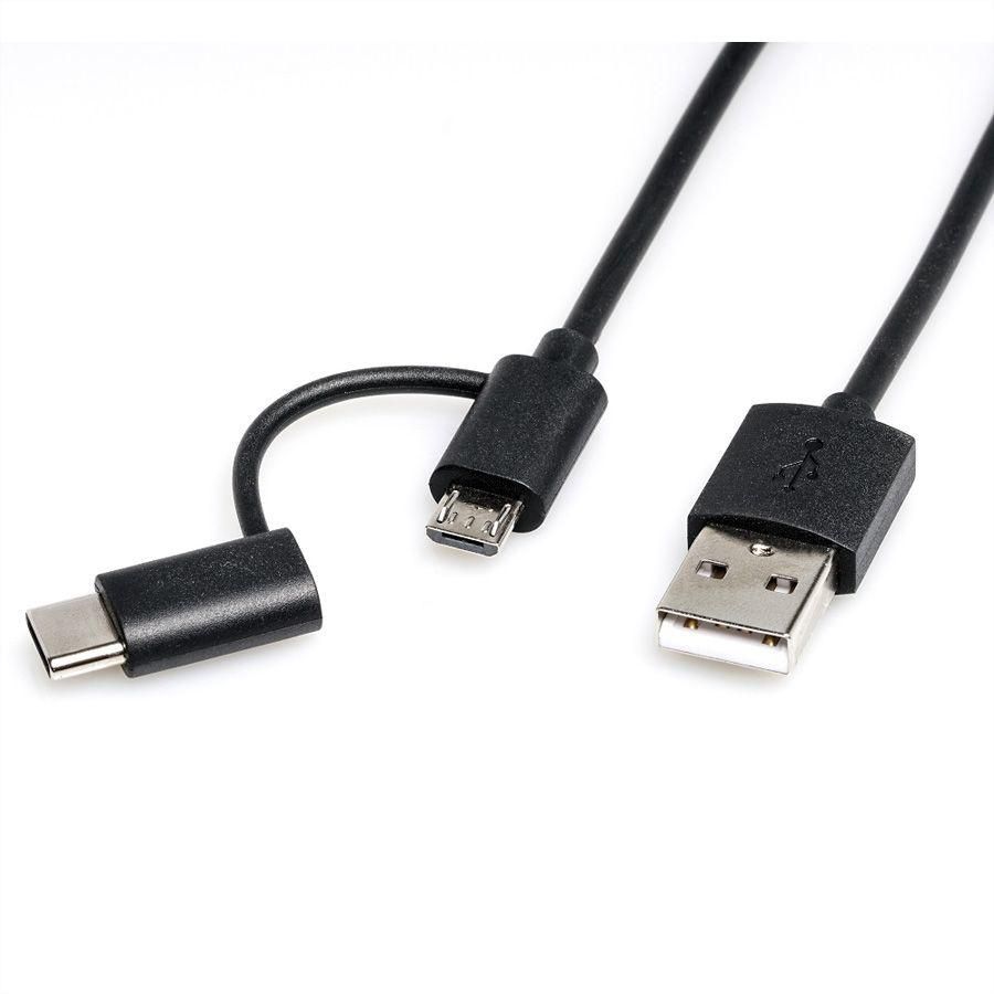 USB2.0 Cable, C + MicroB - A, - 11.02.8328
