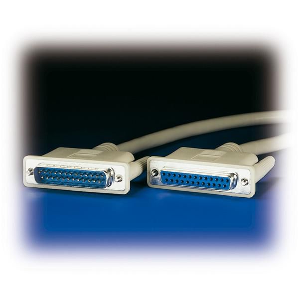 RS232 Cable, DB25 M/F, 3m - 11.01.3630