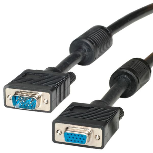 HQ VGA Cable + Ferrite, HD15, - 11.04.5353