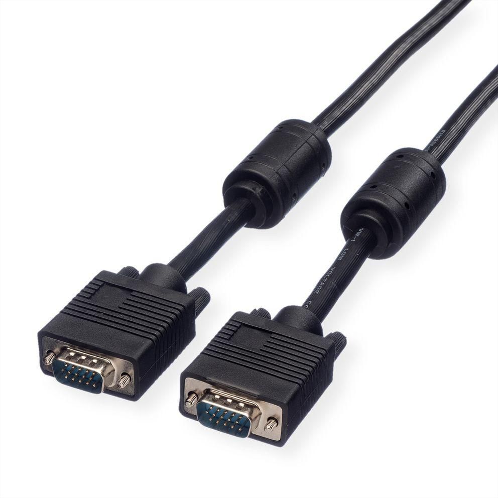 Roline 11.04.5660 W128947325 HQ VGA Cable + Ferrite + DDC, 