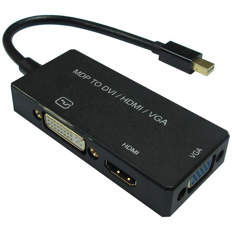 12993154, 0,1 m, Mini DisplayPort, DisplayPort + DVI + HDMI, Maschio, Femmina, Dritto