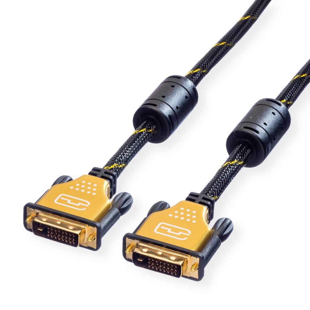 GOLD DVI Cable, DVI (24 + 1), - 11.04.5514