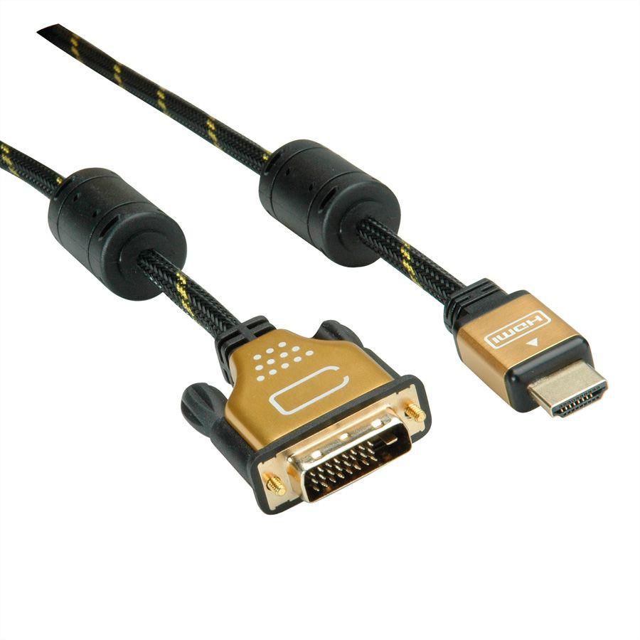 GOLD Monitor Cable, DVI (24 + - 11.04.5891