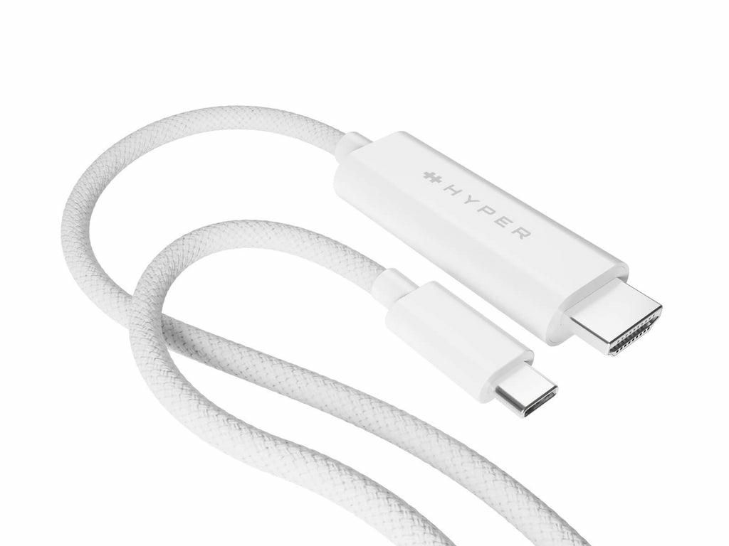 4K USB-C to HDMI Cable - White