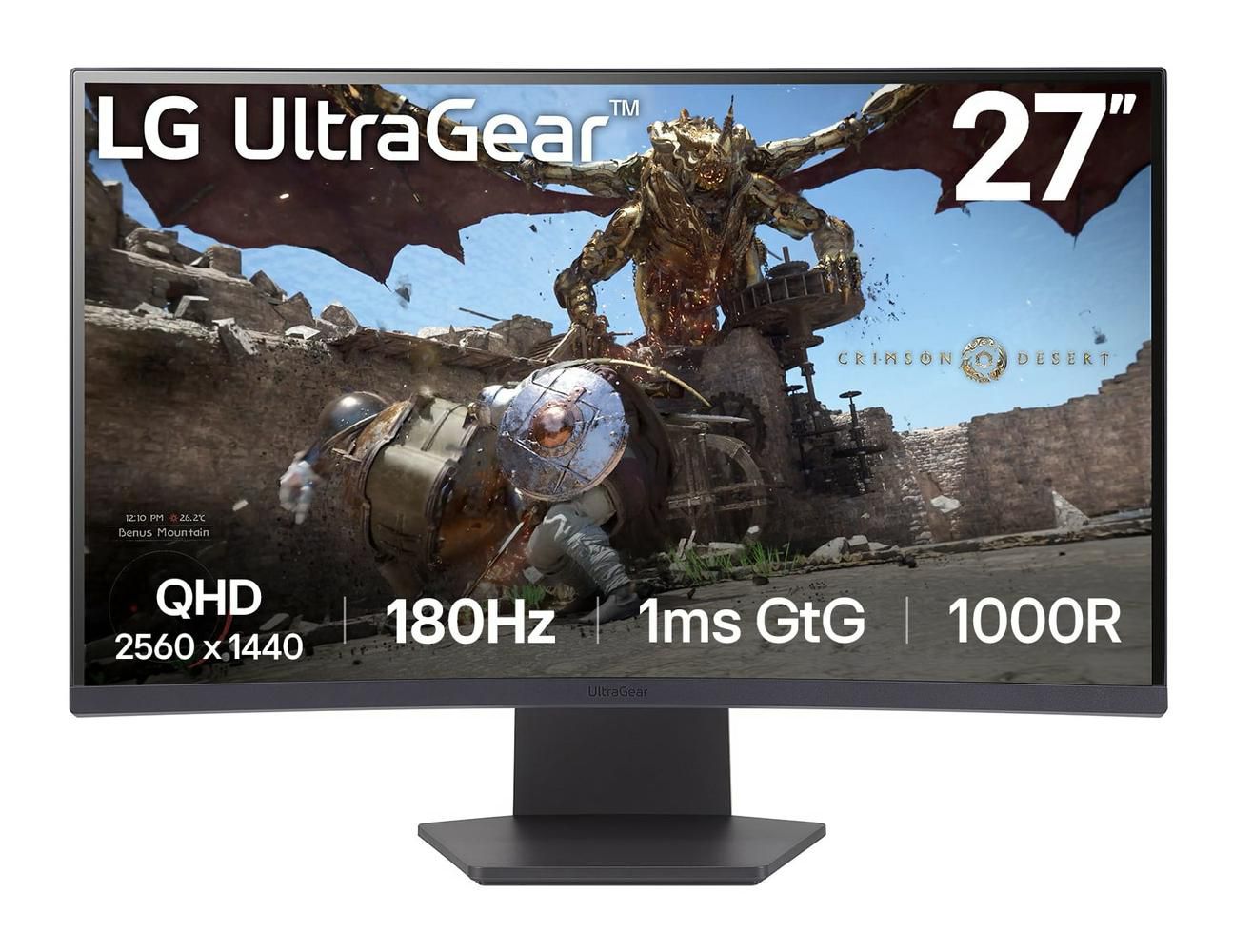 LG 27GS60QC-B Monitor PC 686 cm (27") 2560 x 1440 Pixel Full HD LCD Nero