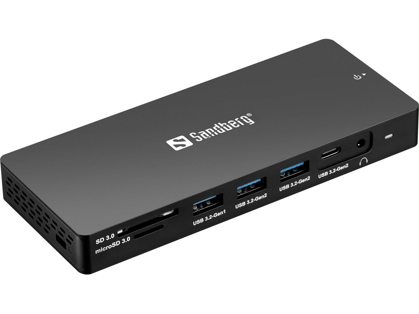 Sandberg 136-61 replicatore di porte e docking station per laptop Cablato USB 3.2 Gen 1 (3.1 Gen 1) Type-C Grigio