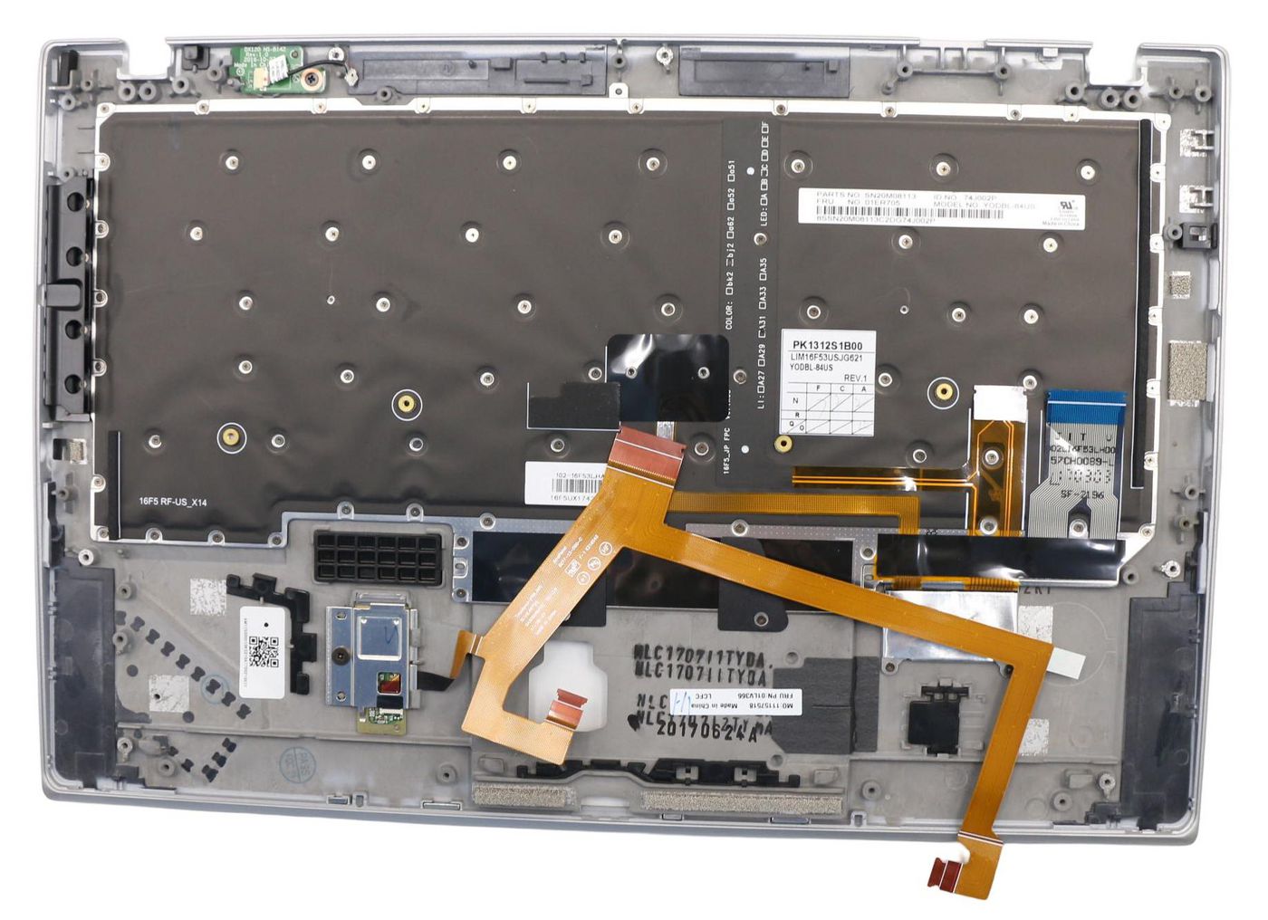 Lenovo 01LX640 W125632148 compatible cover and keyboard 